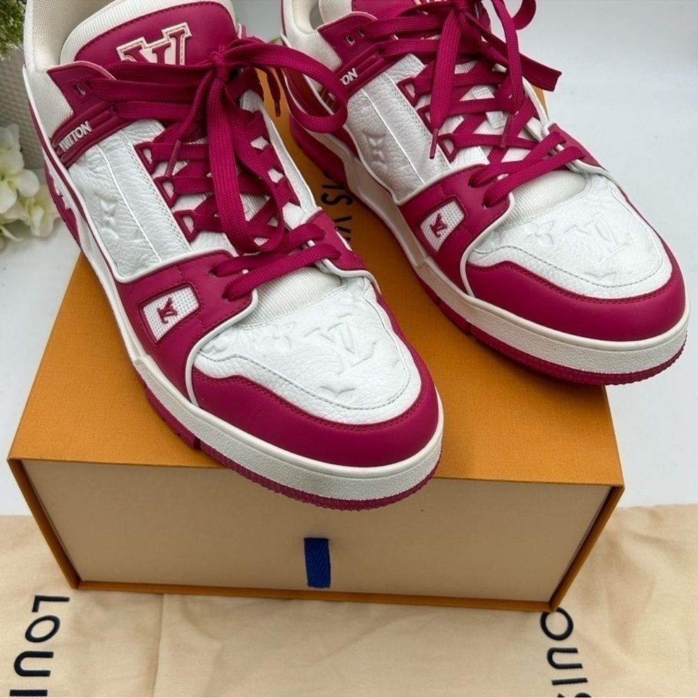 Men’s Louis Vuitton, Calf Skin, leather trainer sneakers size 11, fits US 13 - Picture 3 of 9